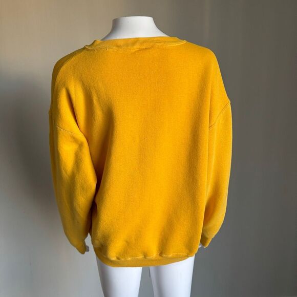 Vintage 80’s Michigan Wolverines Yellow University Sweatshirt - Picture 3 of 4